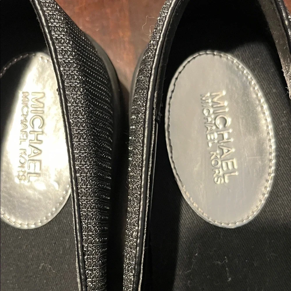 Michael Kors Men's Textured Black Loafers used good condition